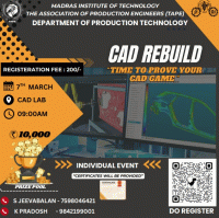 EXPRO ’26 - CAD REBUILD Technical Event Poster